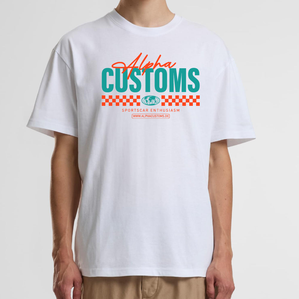 Alpha Customs T-Shirt Weiß
