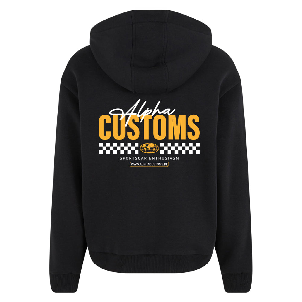 Alpha Customs Zip Hoodie Schwarz