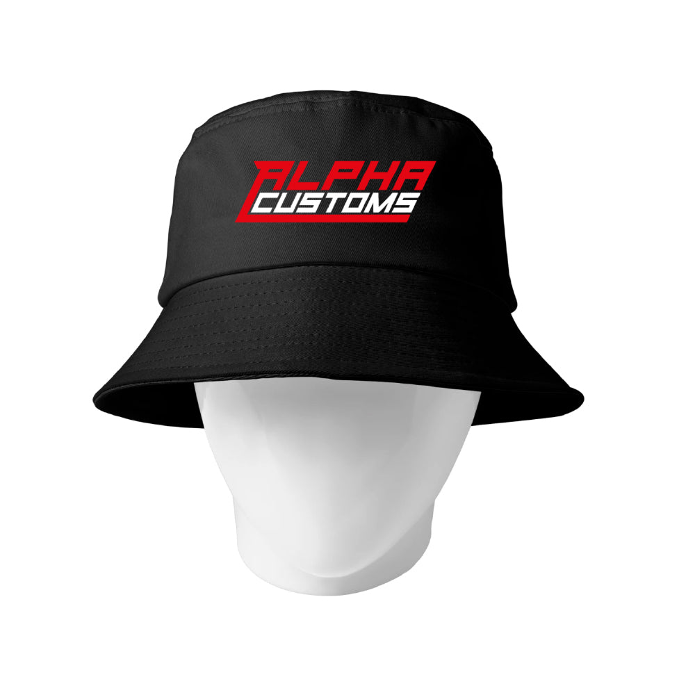 Alpha Customs Bucket Hat Schwarz