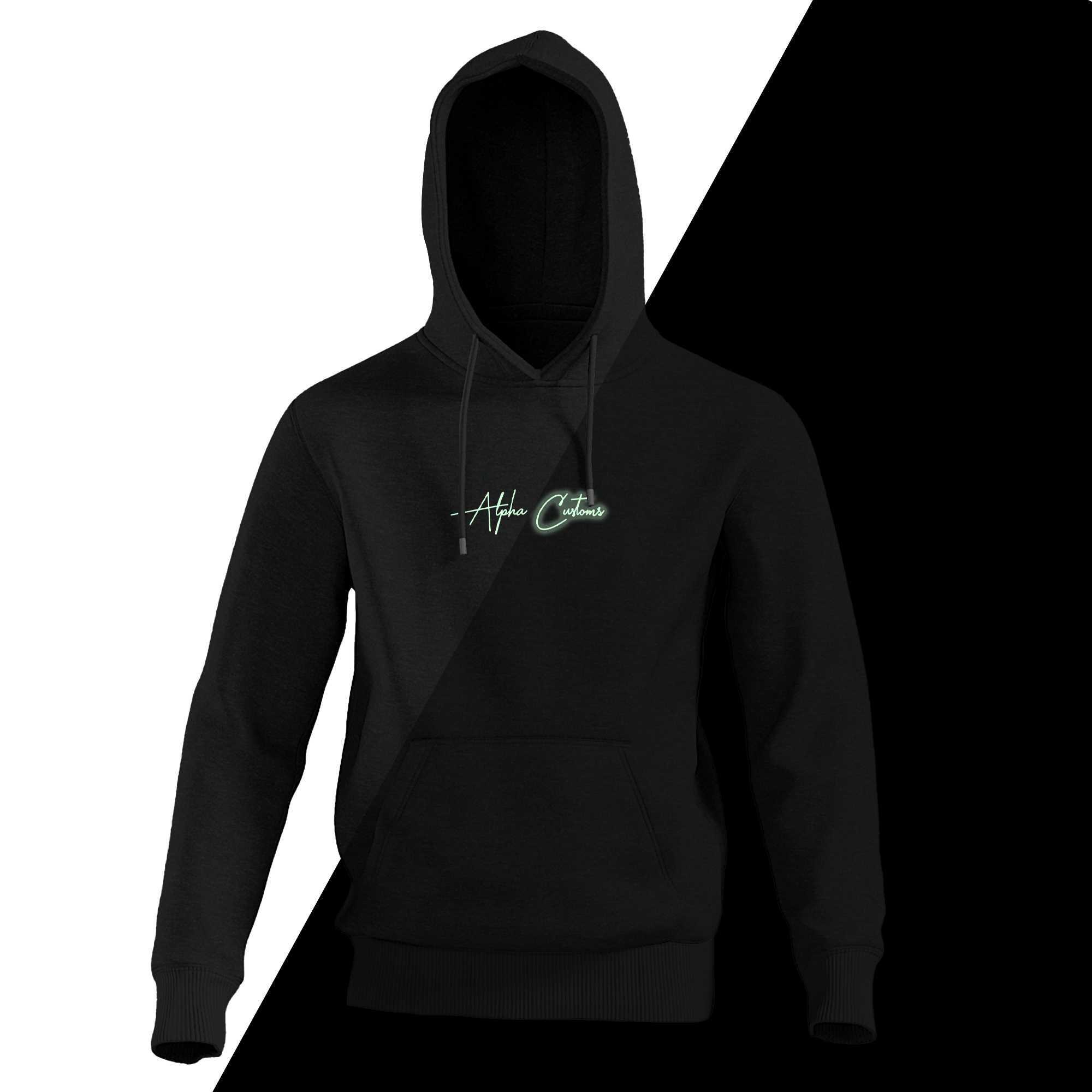 Lambo glow in the dark Hoodie - Alpha Customs Germany