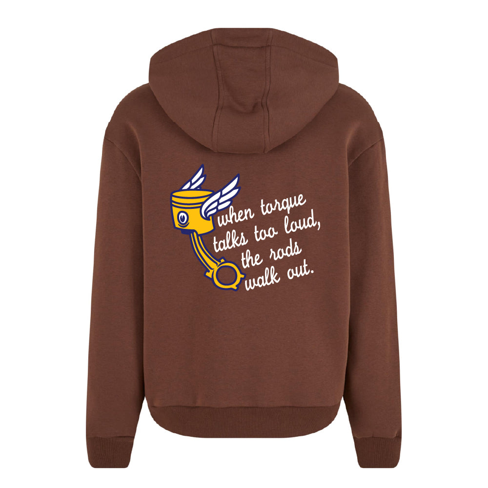 Alpha Customs Zip Hoodie Braun